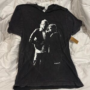 For King + Country, what are we waiting for vintage wash T-shirt size small